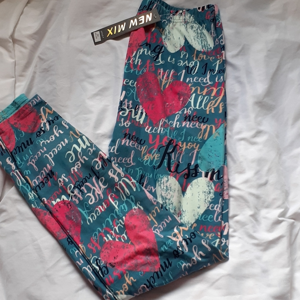 Heart Printed Leggings